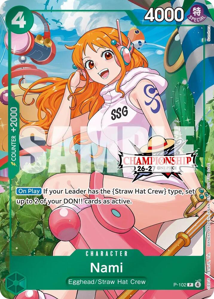 Nami (CS 26-27 Celebration Pack) P-102 from One Piece Promotion Cards