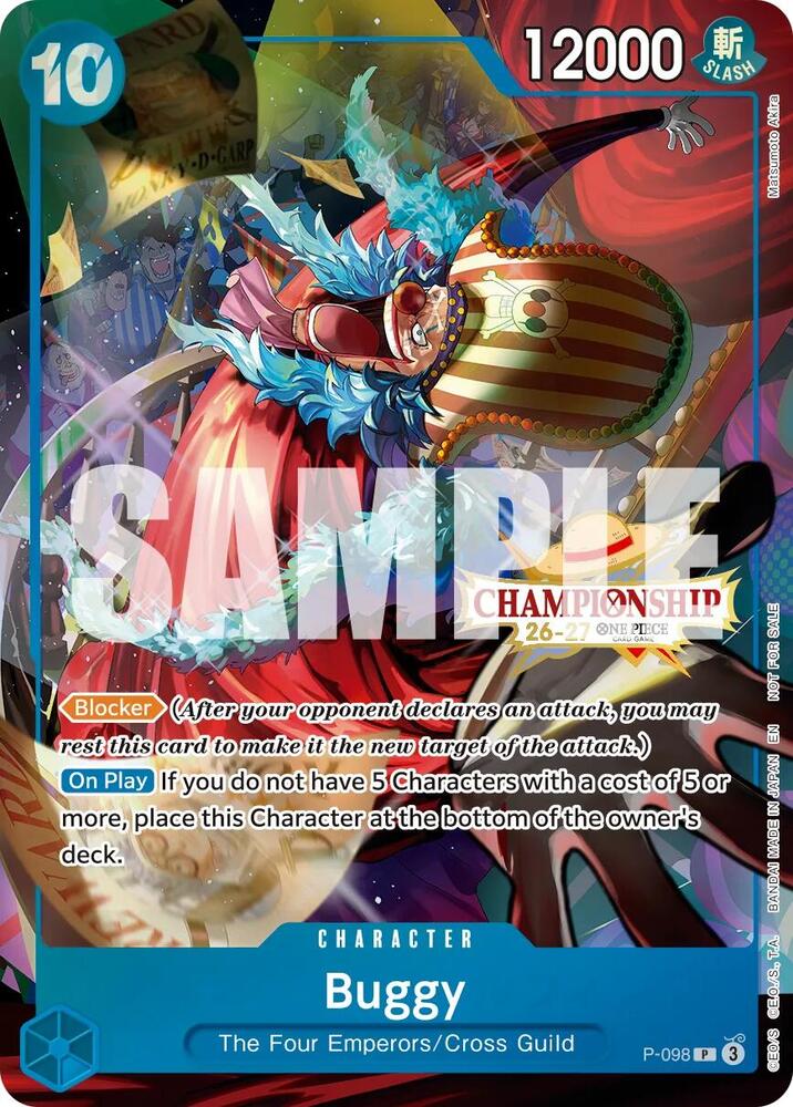 Buggy (CS 26-27 Event Pack Finalist Ver.) P-098 from One Piece Promotion Cards