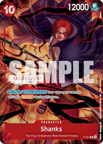 Carta Shanks (CS 26-27 Event Pack) del set One Piece Promotion Cards
