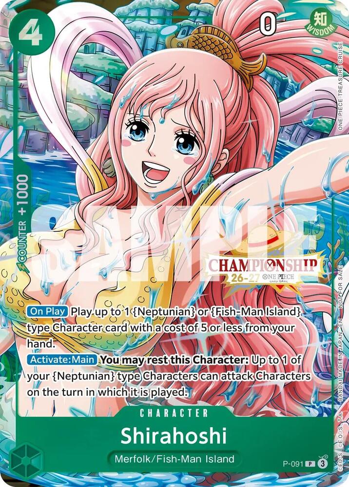 Shirahoshi (CS 26-27 Event Pack Finalist Ver.) P-091 from One Piece Promotion Cards
