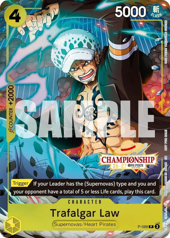 Trafalgar Law (CS 26-27 Event Pack Finalist Ver.) P-088 from One Piece Promotion Cards