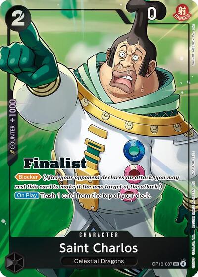 Saint Charlos (Finalist Card Set Vol. 1) OP13-087 One Piece card