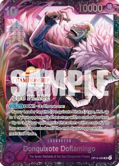 Donquixote Doflamingo (CS 26-27 2nd Place Trophy Card) OP14-069 One Piece card