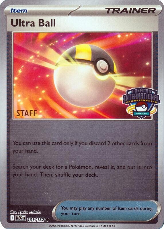 Ultra Ball - 131/132 (Europe International Championship) [Staff] 131/132 from League & Championship Cards