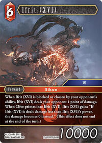 Ifrit (XVI) - Final Fantasy TCG Blissful Eternity trading card