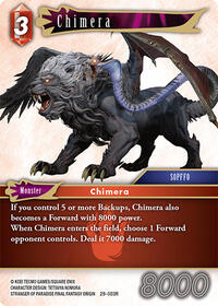 Chimera - Final Fantasy TCG Blissful Eternity trading card