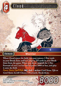 Cloud - Final Fantasy TCG Blissful Eternity trading card