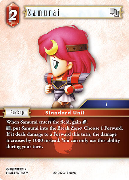 Samurai (Blissful Eternity) — Final Fantasy TCG card