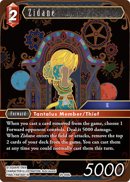 Zidane - Blissful Eternity - Final Fantasy TCG - TCGplayer.com