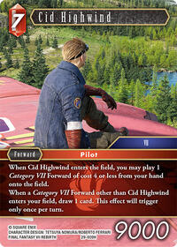 Cid Highwind - Final Fantasy TCG Blissful Eternity trading card