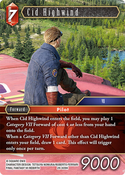 Cid Highwind (Blissful Eternity) — Final Fantasy TCG card