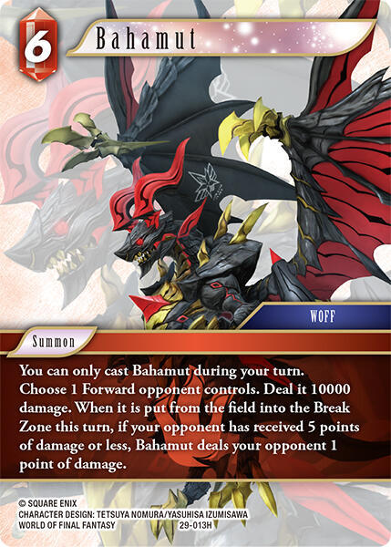 Bahamut (Blissful Eternity) — Final Fantasy TCG card