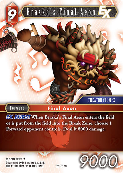 Braska's Final Aeon EX (Blissful Eternity) — Final Fantasy TCG card