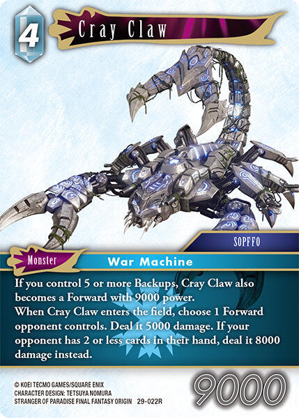 Cray Claw (Blissful Eternity) — Final Fantasy TCG card