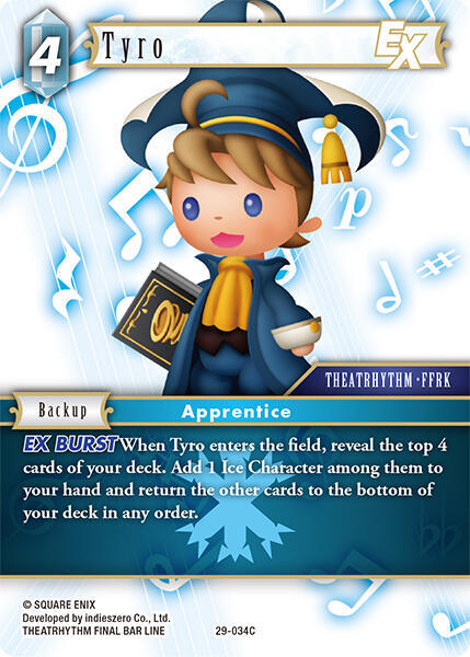 Tyro EX (Blissful Eternity) — Final Fantasy TCG card