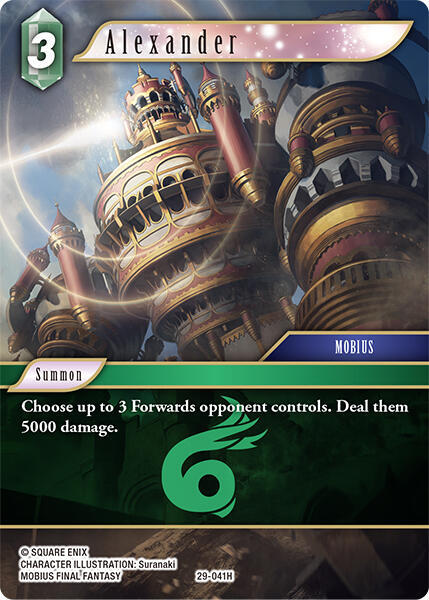 Alexander (Blissful Eternity) — Final Fantasy TCG card