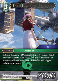 Aerith - Final Fantasy TCG Blissful Eternity trading card
