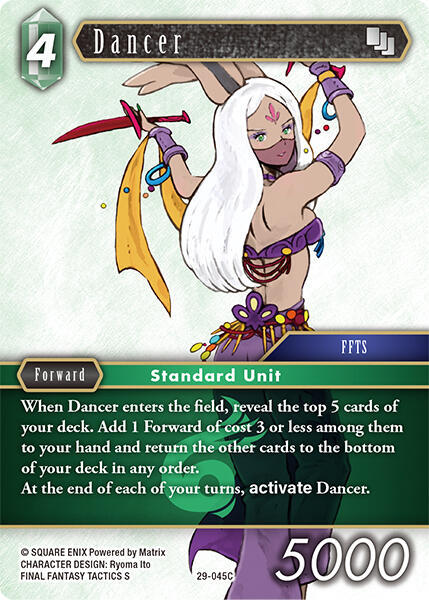 Dancer (Blissful Eternity) — Final Fantasy TCG card