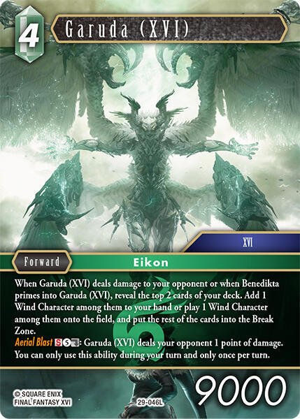 Garuda (XVI) (Blissful Eternity) — Final Fantasy TCG card