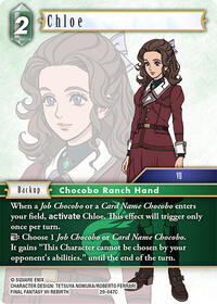 Chloe - Final Fantasy TCG Blissful Eternity trading card