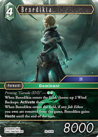 Benedikta - Final Fantasy TCG Blissful Eternity trading card