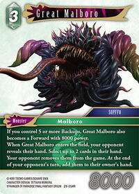Great Malboro - Final Fantasy TCG Blissful Eternity trading card