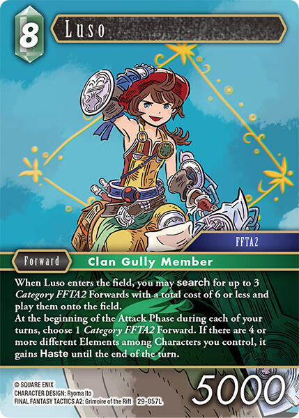 Luso (Blissful Eternity) — Final Fantasy TCG card