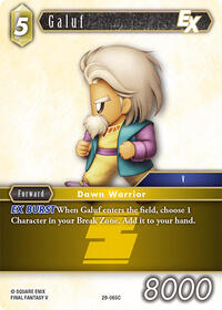 Galuf EX - Final Fantasy TCG Blissful Eternity trading card
