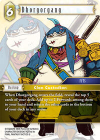 Dhorgorgang - Final Fantasy TCG Blissful Eternity trading card