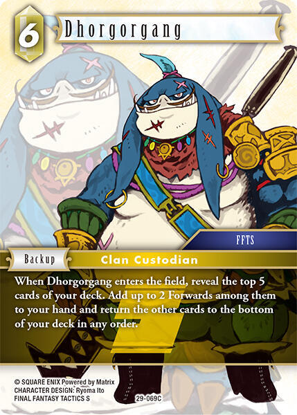 Dhorgorgang (Blissful Eternity) — Final Fantasy TCG card