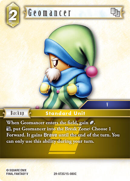 Geomancer (Blissful Eternity) — Final Fantasy TCG card