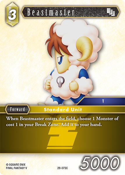 Beastmaster (Blissful Eternity) — Final Fantasy TCG card