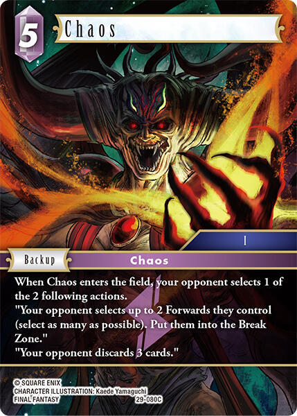 Chaos - Blissful Eternity - Final Fantasy TCG - TCGplayer.com