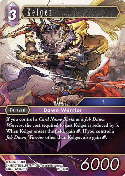 Kelger (Blissful Eternity) — Final Fantasy TCG card