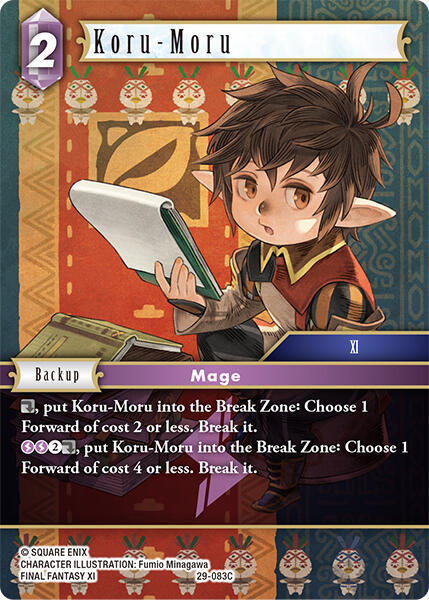 Koru-Moru (Blissful Eternity) — Final Fantasy TCG card