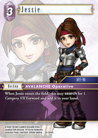 Jessie - Final Fantasy TCG Blissful Eternity trading card