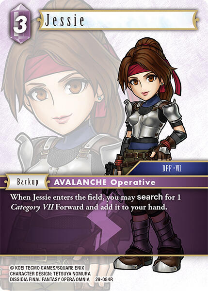 Jessie (Blissful Eternity) — Final Fantasy TCG card