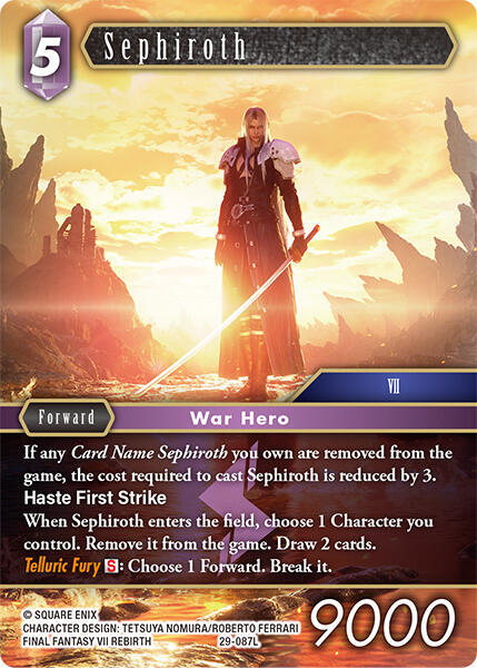 Sephiroth (Blissful Eternity) — Final Fantasy TCG card