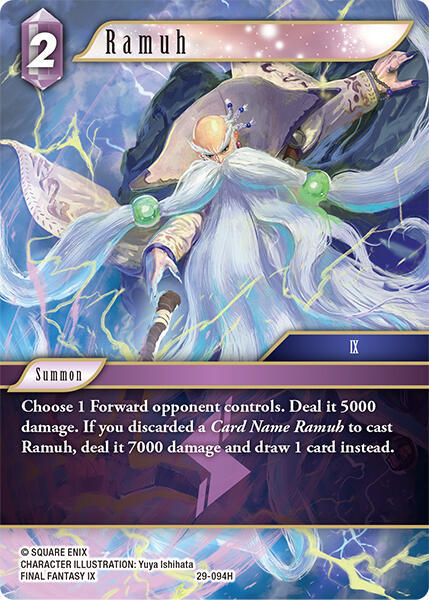 Ramuh (Blissful Eternity) — Final Fantasy TCG card
