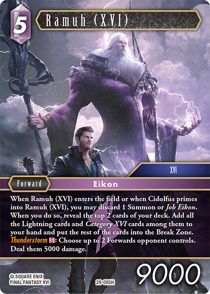 Ramuh (XVI) (Blissful Eternity) — Final Fantasy TCG card