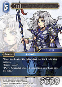 Cecil - Final Fantasy TCG Blissful Eternity trading card