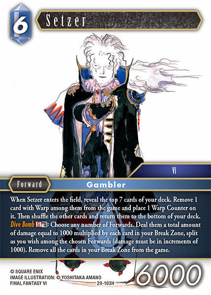 Setzer (Blissful Eternity) — Final Fantasy TCG card