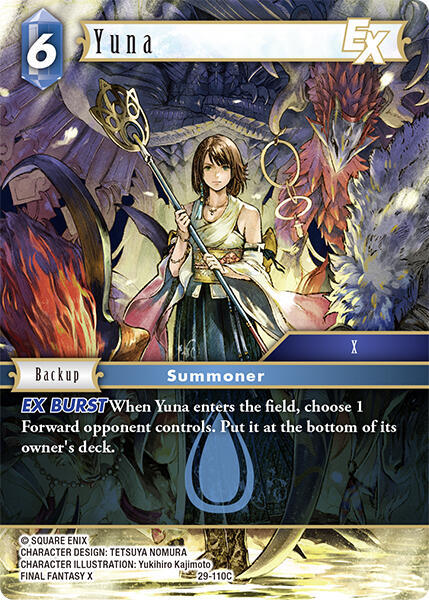 Yuna EX (Blissful Eternity) — Final Fantasy TCG card