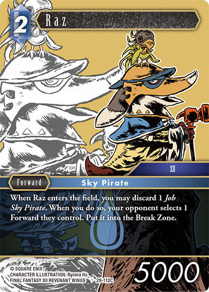 Raz (Blissful Eternity) — Final Fantasy TCG card