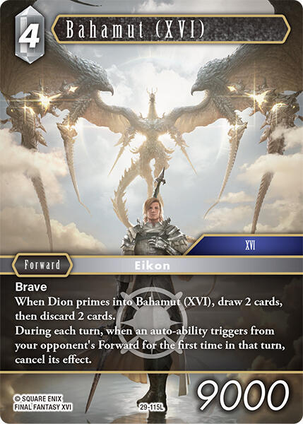 Bahamut (XVI) (Blissful Eternity) — Final Fantasy TCG card