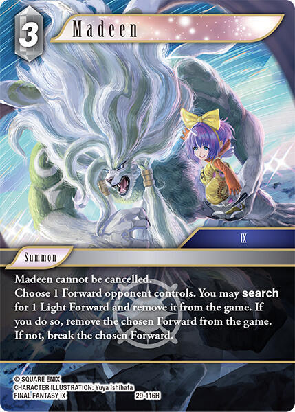 Madeen (Blissful Eternity) — Final Fantasy TCG card