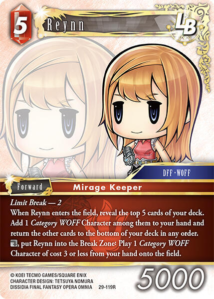 Reynn (Blissful Eternity) — Final Fantasy TCG card