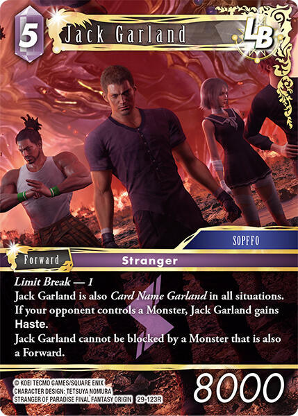 Jack Garland (Blissful Eternity) — Final Fantasy TCG card