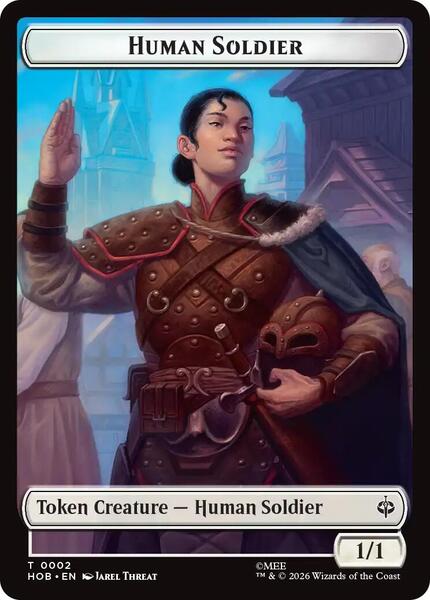 Human Soldier // Treasure (0012) Double-Sided Token - The Hobbit