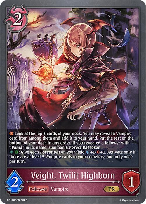 Veight, Twilit Highborn (Shadowverse: Evolve Promo Cards) — Shadowverse: Evolve card